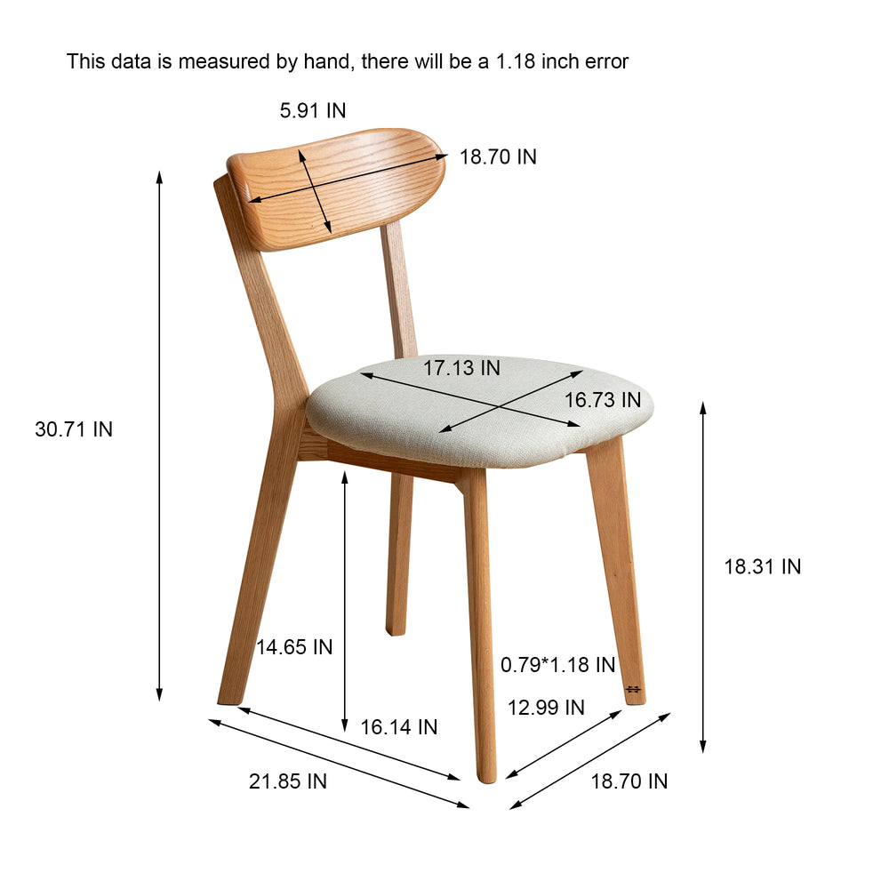 Dining Chair Wooden FAS Grade Made in North America Solid Chair for Living Room