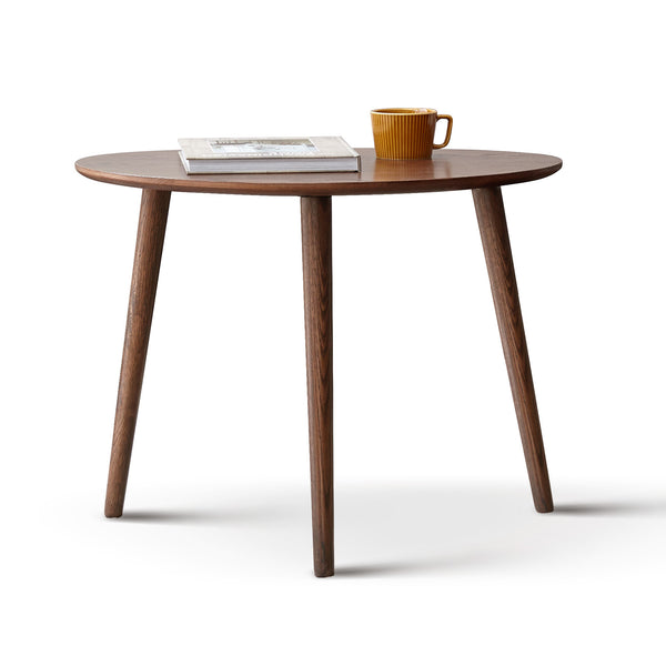 Mid-Century Modern Pebble-Shaped Solid Oak End/Coffee Table — Versatile Night Stand