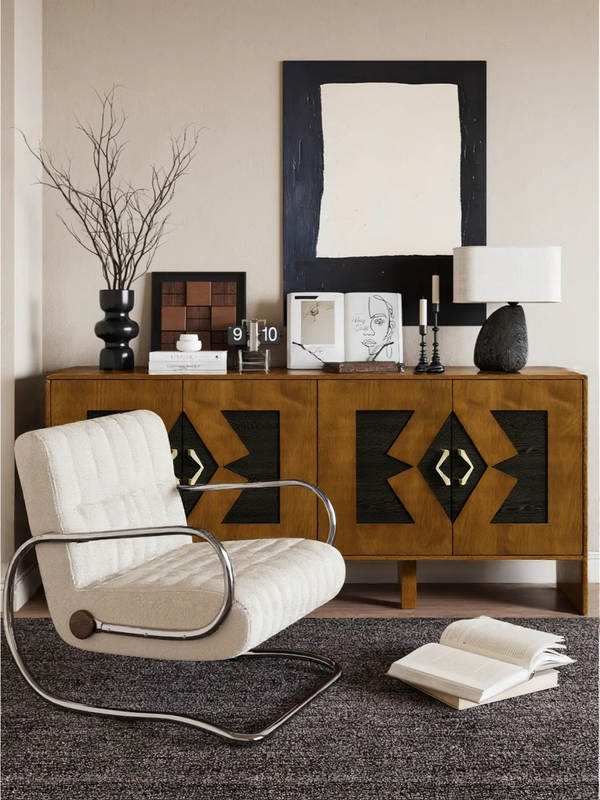 Mid Century Modern Sideboard Buffet Cabinet with Storage