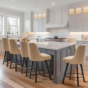 26" Swivel Counter Height Bar Stools with Backs