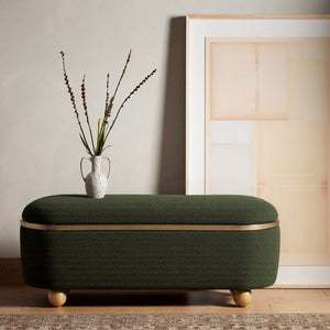 Modern Storage Ottoman Bench Upholstered Seating with Storage