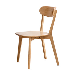 Solid Wood Simple Design Dining Chair with Solid Construction and Classic Profile